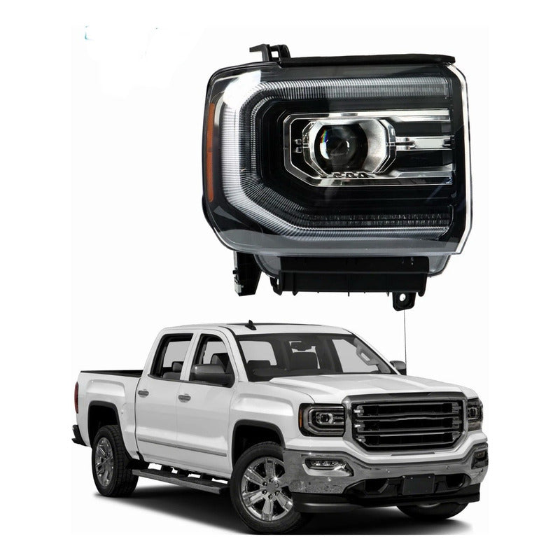 Faro Delantero Led Gmc Sierra 1500 Derecho 2016 A 2018 Derecho/pasajero