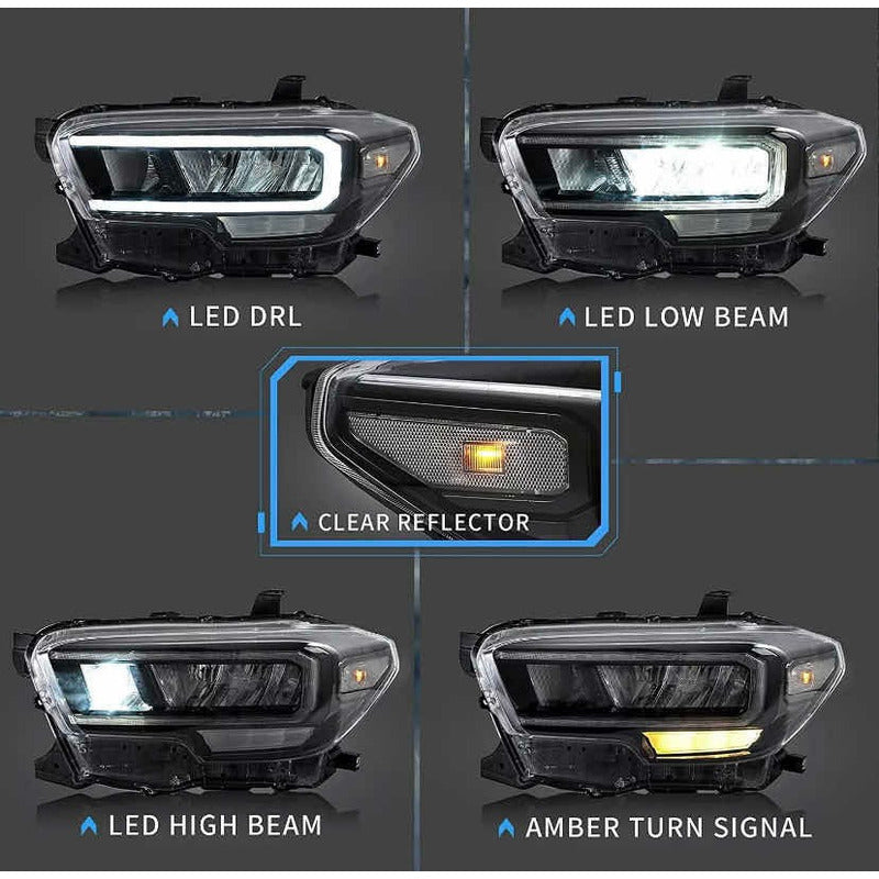 Par De Faros Led Toyota Tacoma 2016 2017 2018 2019 A 2021