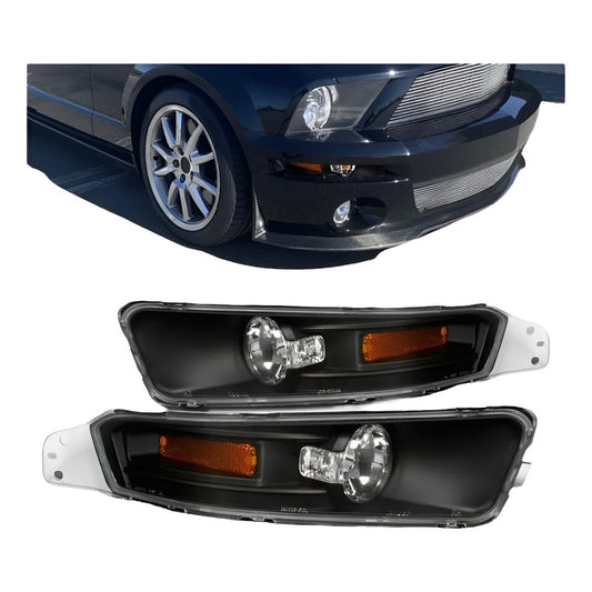 Par De Faros De Niebla Fascia Mustang 2005 2006 2007 Y 2009