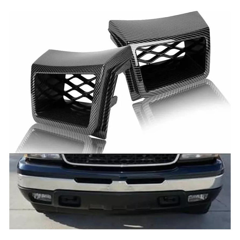 Rejillas De Aire Silverado Ss Fibra De Carbono 2003 A 2007