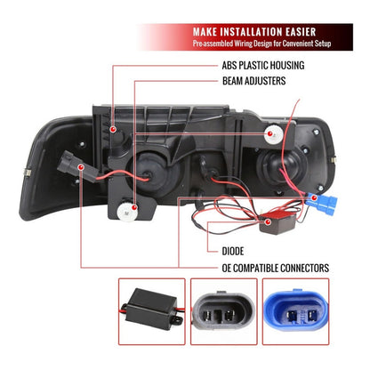 Chevrolet Silverado LED Headlights 1999 to 2002