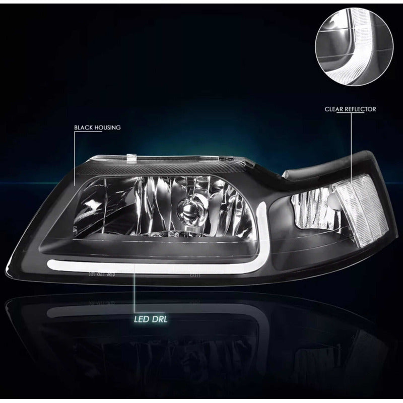Led headlights Ford Mustang 1999 to 2004