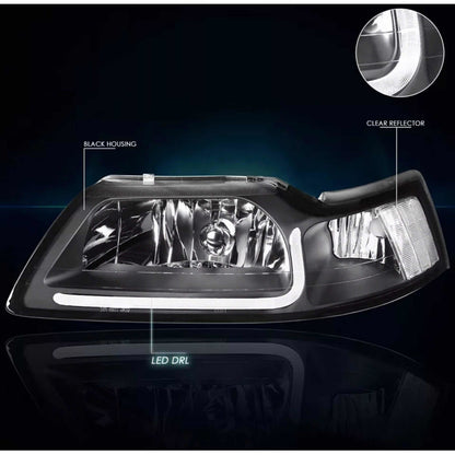 Led headlights Ford Mustang 1999 to 2004