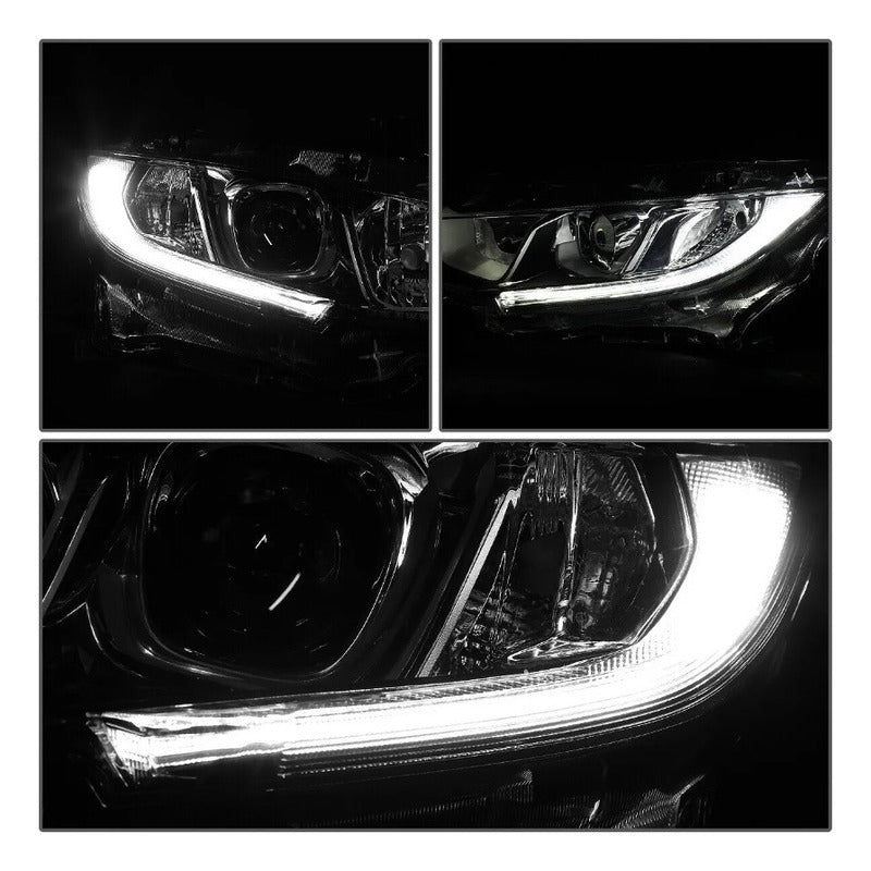Led Drl Headlights Honda Civic 2016 to 2018