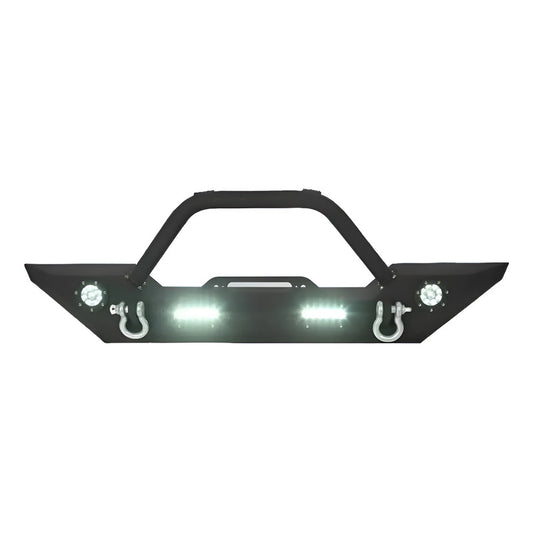 Defensa Winch Jeep Wrangler Jk 2007 2008 2009 2010 A 2018 Negro