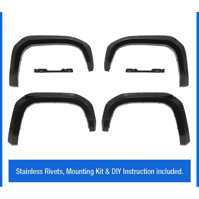 Cantoneras Delanteras Y Traseras Toyota Tacoma 2024 2025 Negro