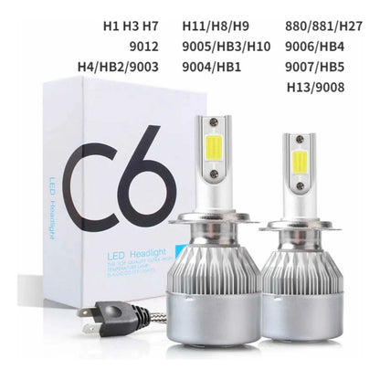Par Bulbos Led 3800lm H4 H7 H13 05-06 F150 Ram Cheyenne