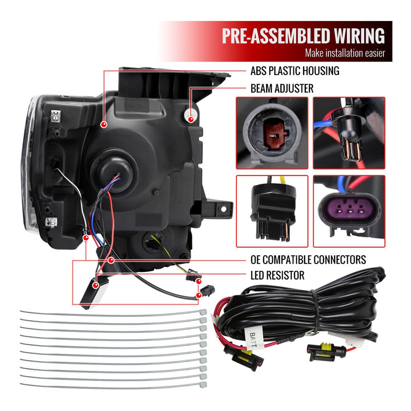 Faros Secuencial Led Ford Lobo F-150 2009 2010 2011 A 2014