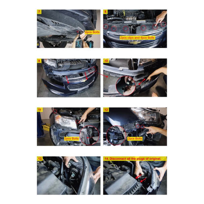Faros Delanteros Led Chevy Cruze 2011 2012 2013 2014 2015 Ambos Lados