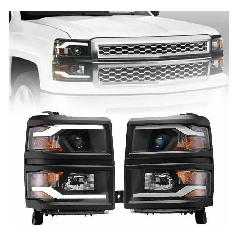 Faros Led Silverado Cheyenne 1500 2014 2015