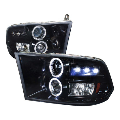 Faros Doble Halo Dodge Ram 1500 2009 2010 2011 2012 A 2018