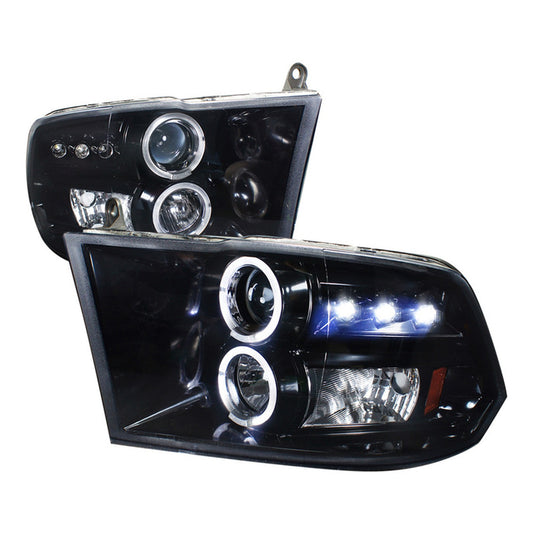 Faros Doble Halo Dodge Ram 1500 2009 2010 2011 2012 A 2018