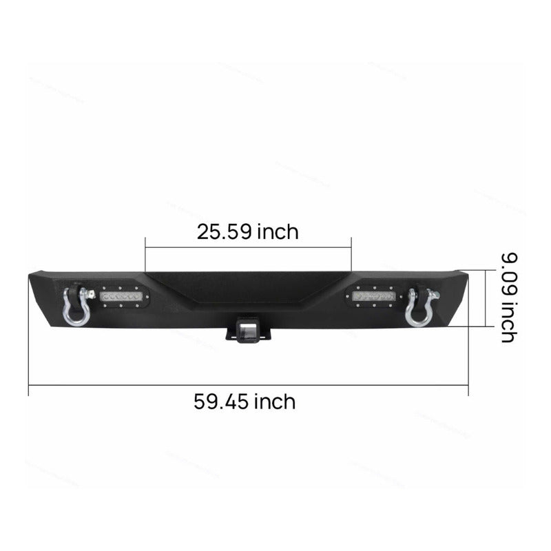 Rear Bumper Jeep Wrangler Tj Yj 1987 to 2006