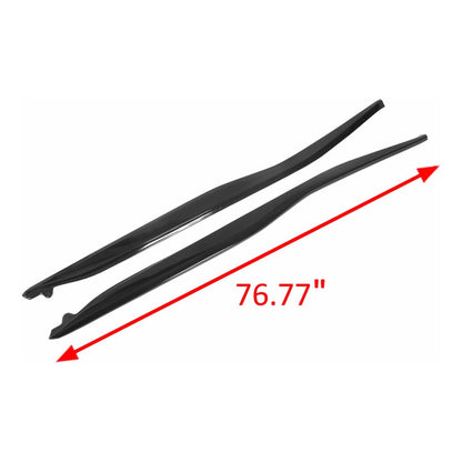 Estribos Side Skirts Corvette C7 2014 2015 2016 2017 Z06 Negro
