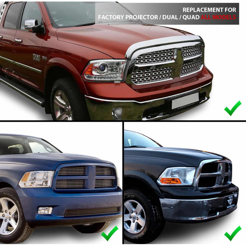 Led Headlights Ram 1500 2500 2009 to 2018