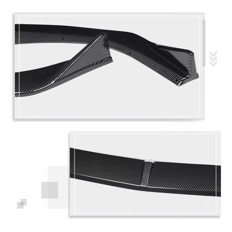 Lip Spoiler Accesorios Fibra Carbono Mazda 3 2019 2020 2021