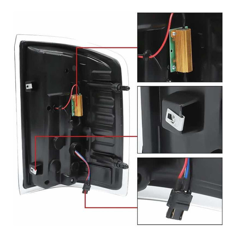 Calaveras Led GMC Sierra 1500 2500 3500 2014 a 2018