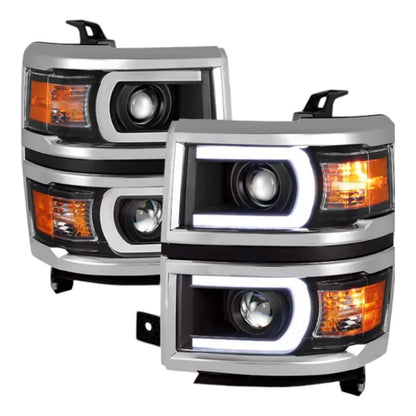 Faros Led Silverado 1500 Negro 2014 2015