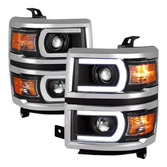 Faros Led Silverado 1500 Negro 2014 2015