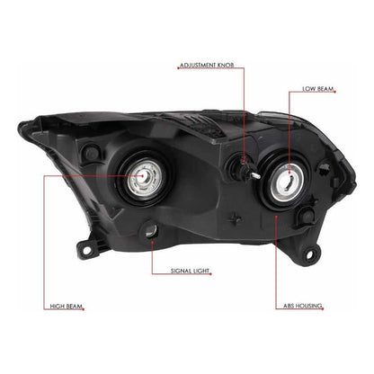 Durango Black Headlight Left Headlight Only 2011 2012 to 2013