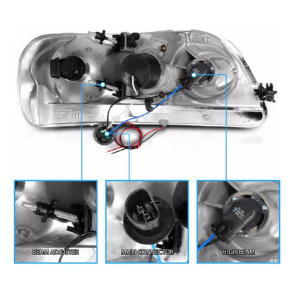 Par De Faros Led F-150 1997 1998 1999 2000 2001 2002 2003