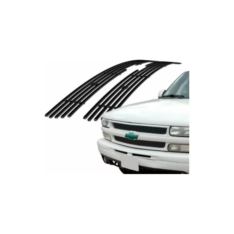 Parrilla  Silverado Suburban Tahoe Con Daño 1998 A 2002 Negro Mate