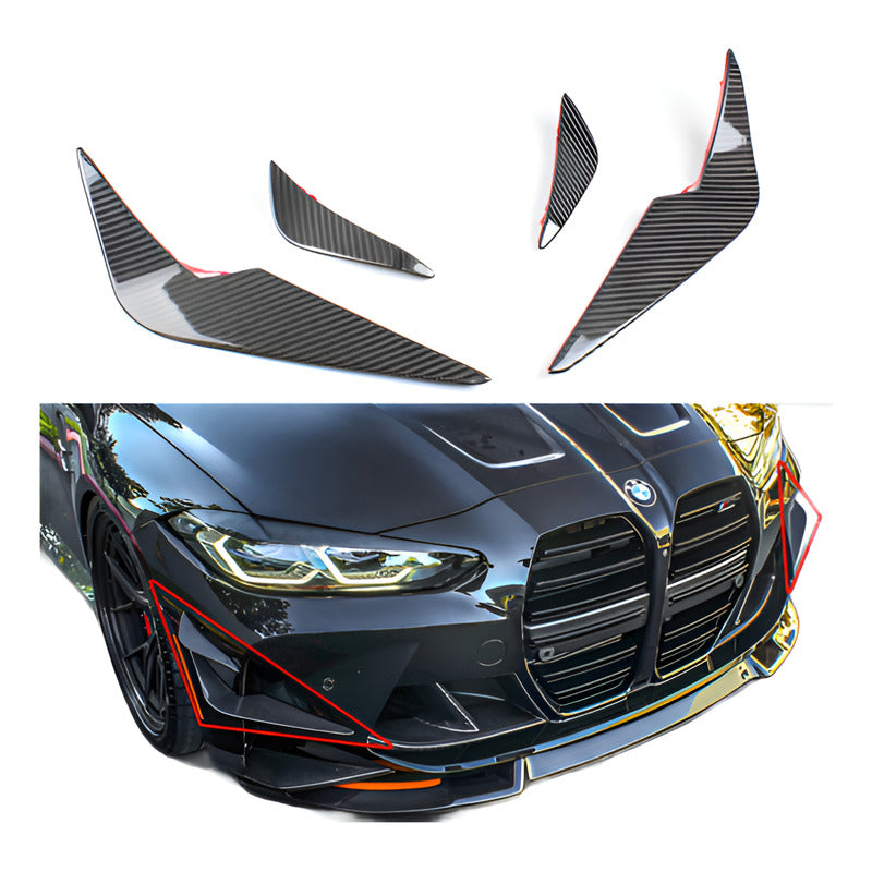 Canard Winglet Fascia Bmw G80 M3 G82 G83 M4 2021 2022 2023