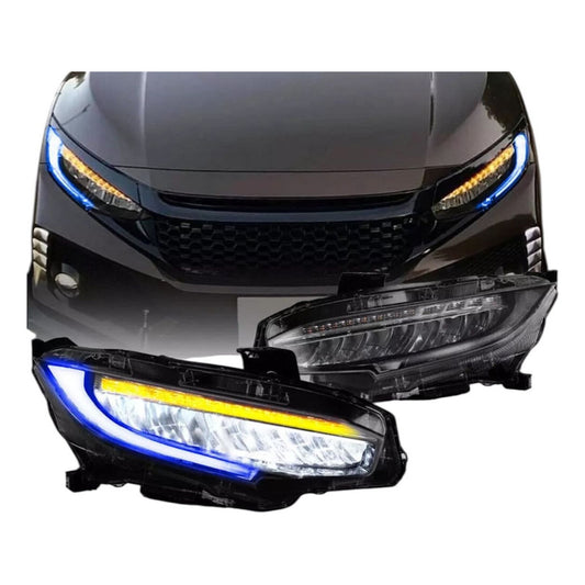 Faros Led Civic 2016 2017 2018 2019 A 2021