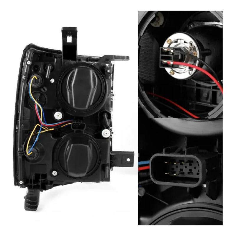 Faros Led Silverado 1500 Negro 2014 2015