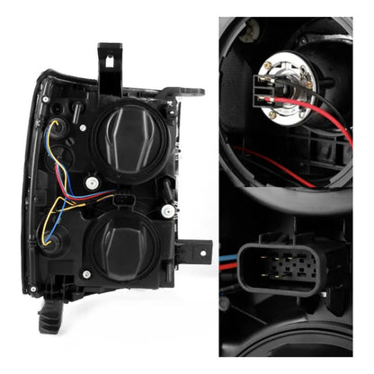 Faros Led Silverado 1500 Negro 2014 2015
