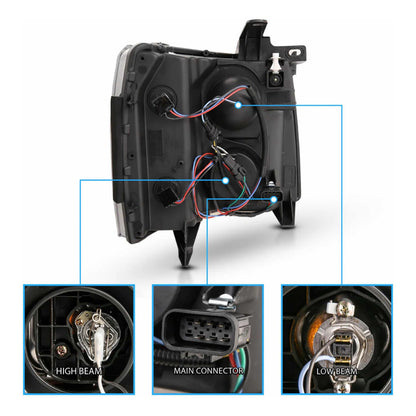 Faros Led Cheyenne Silverado 2007 2008 2009 2010 2011 A 2013