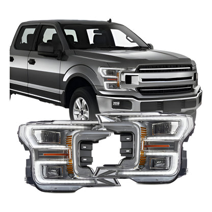 Faros Led Secuencial Ford Lobo F-150 Xlt 2018 2019 2020