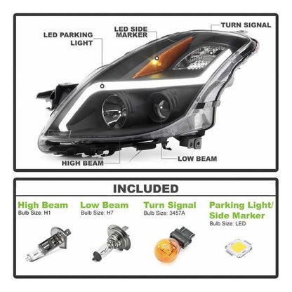 Faros Led Nissan Altima Dos Puertas 2008 2009