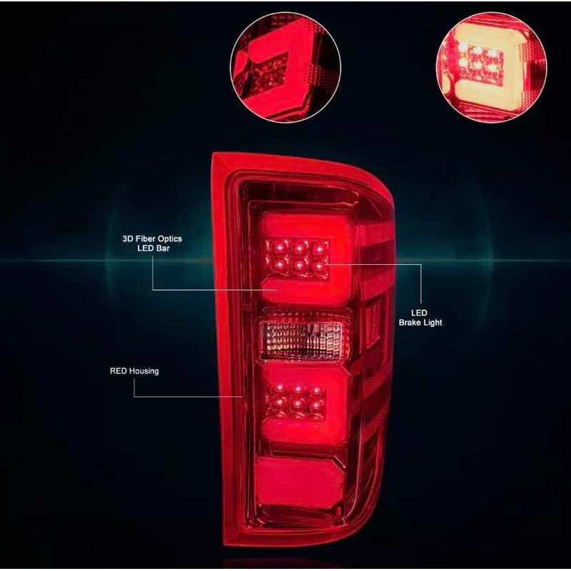 Calaveras Led Chevrolet Silverado GMC Sierra 2014 a 2019