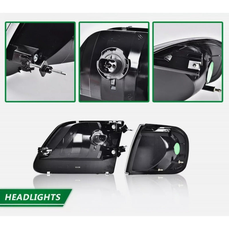 Headlights Ford Lobo F-150 1997 to 2002 Expedition 1997 to 2003