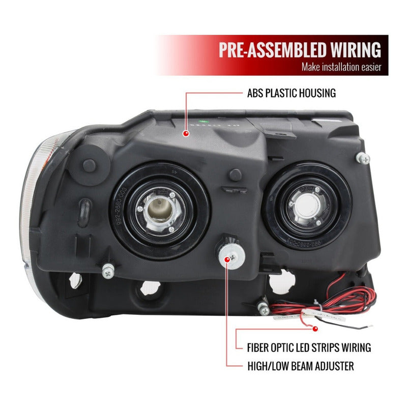 Faros Led Jeep Grand Cherokee 99 2000 2001 2002 A 2004