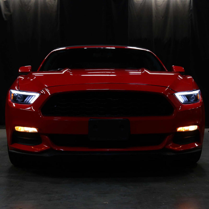 Faros Led Negro Mate Mustang 2015 2016 2017