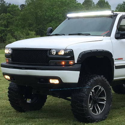 Faros Doble Halo Chevy Silverado Tahoe 1999 2000 2001 A 2006