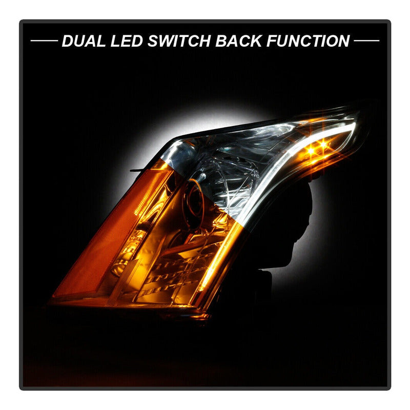 Led Drl Headlights Cadillac Srx 2010 to 2016