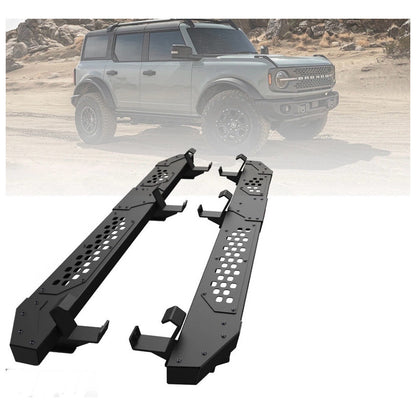 Estribos Laterales Ford Bronco 2021 2022 2023 2024 2025 Negro