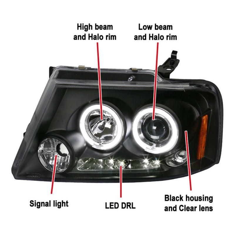 Kit Faros Y Calaveras Ford F-150 Lobo 2004 a 2008
