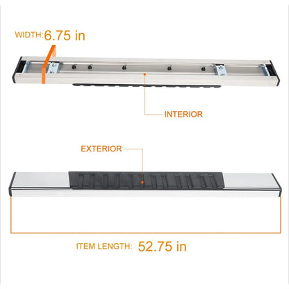 Running Boards Single Cab Chevrolet Silverado Cheyenne GMC Sierra 2007 to 2018