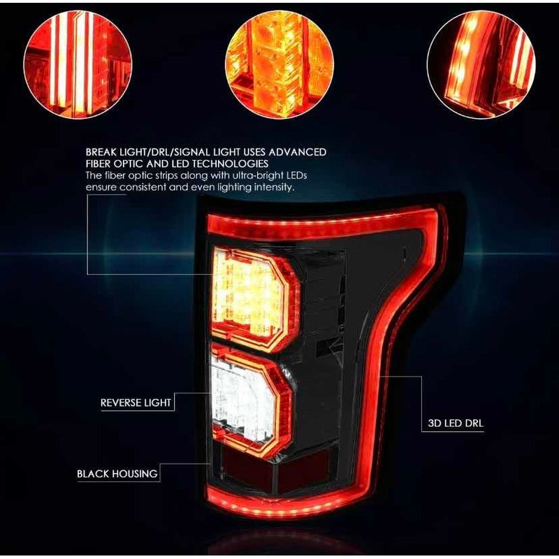Calaveras Led Ford Lobo F-150 2015 a 2017