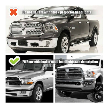 Led Drl Headlights Ram 1500 2500 3500 2009 to 2018