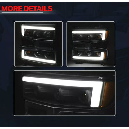Faros Led Drl Chevy Silverado 1500 2019 2020 2021