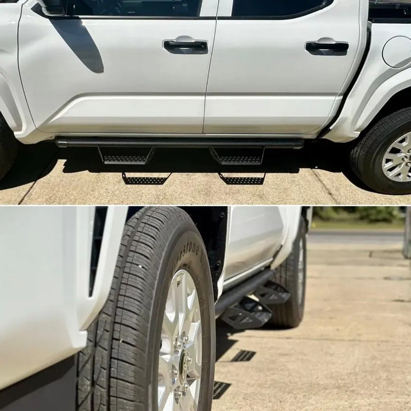 Estribos Laterales Toyota Tacoma Doble Cabina 2024 Negro