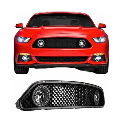 Black LED Grille Ford Mustang S-550 2015 2016 2017