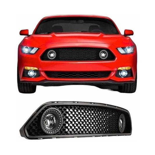 Black LED Grille Ford Mustang S-550 2015 2016 2017