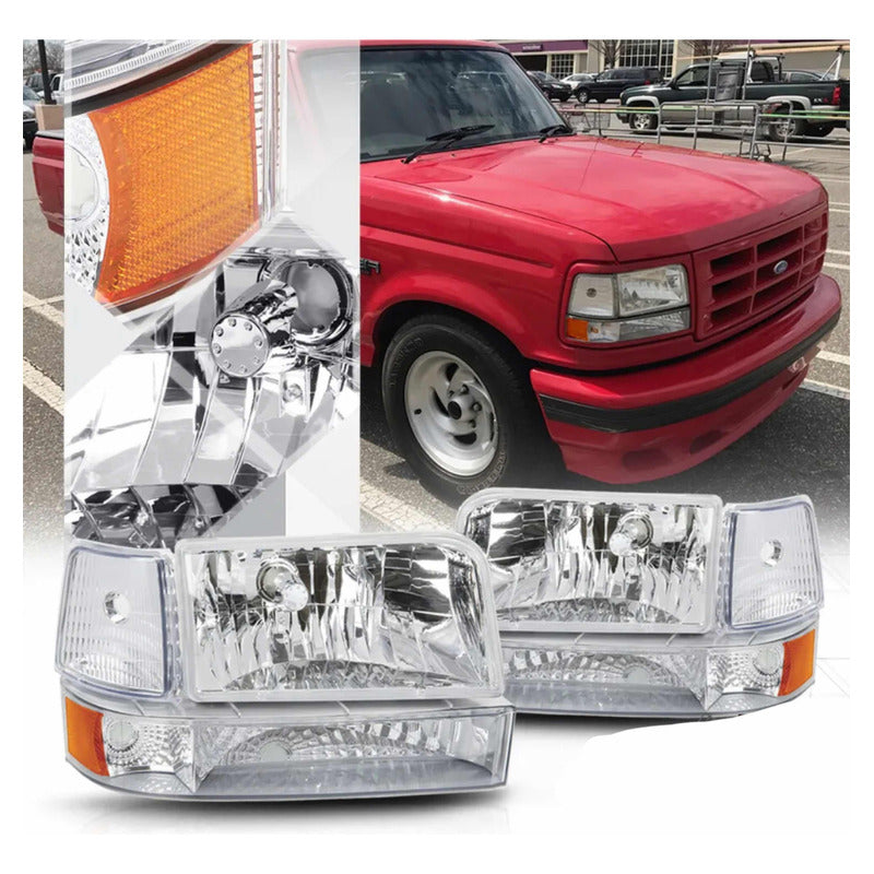 Ford F-150 Bronco headlights 1992 to 1996