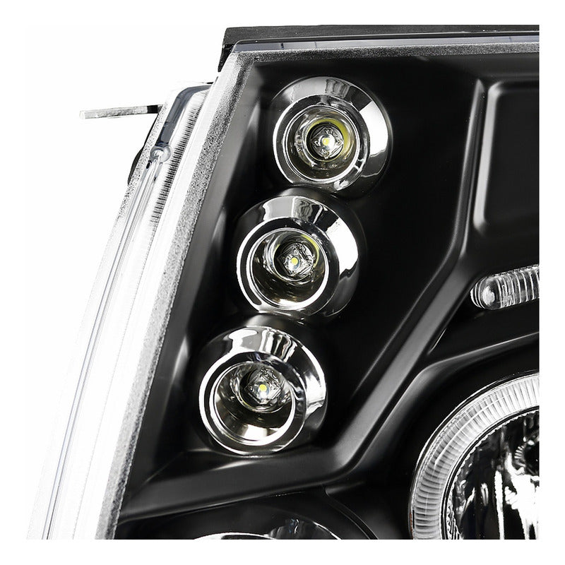 Dual Halo Led Headlights Toyota Tacoma 2005 to 2011